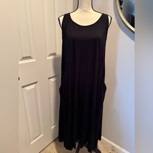 Eileen Fisher Black Sleeveless Maxi Dress